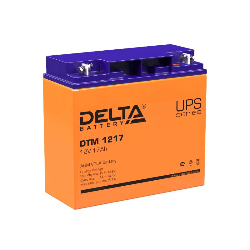 Акумуляторная батарея UPS серии DTM 1217  12В/17Ач
